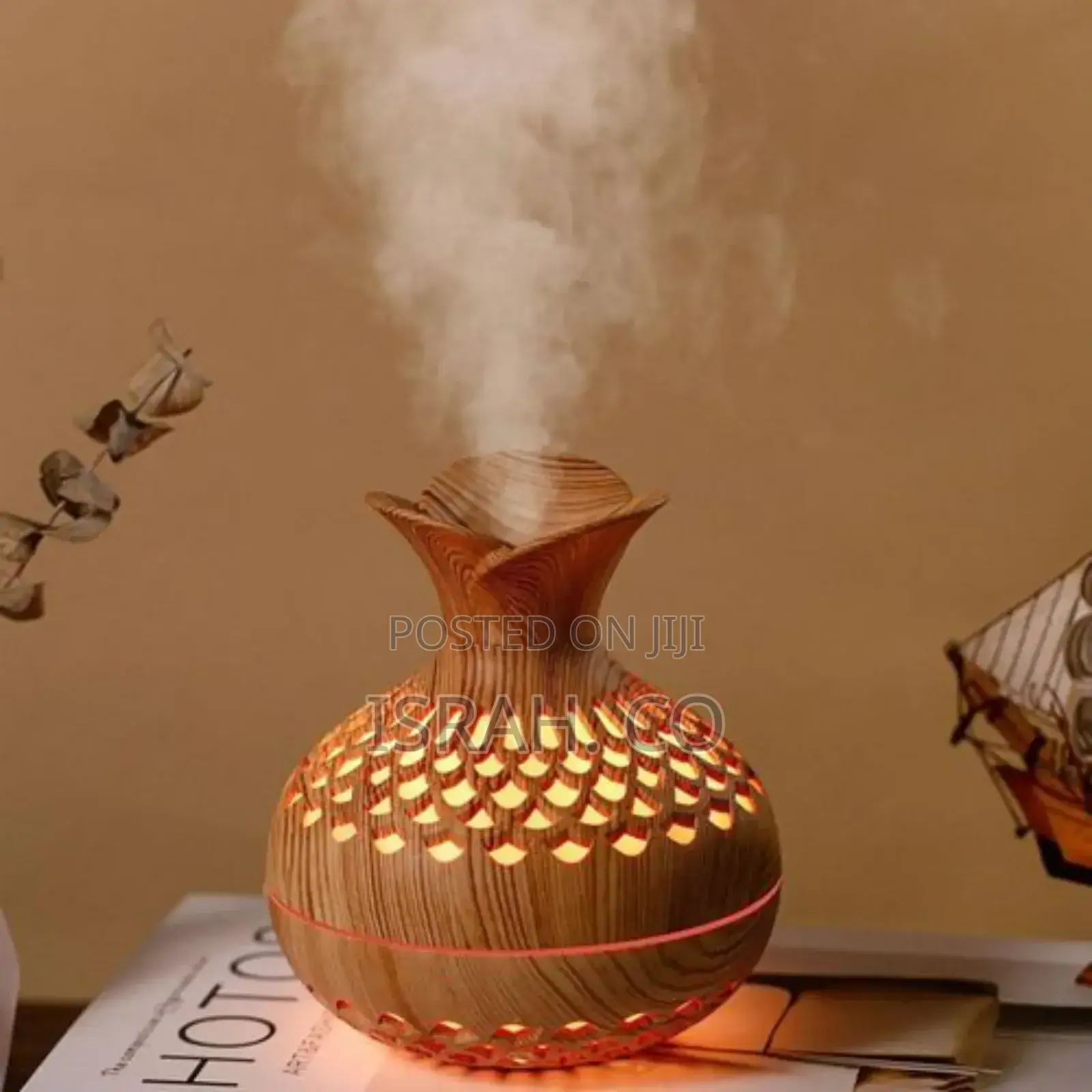 300ml Flower Vase Mini Humidifier Ultrasonic Air Freshener