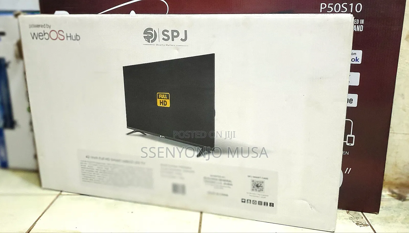 SPJ Smart Tv 42"Inch FHD Flameless Android Tv