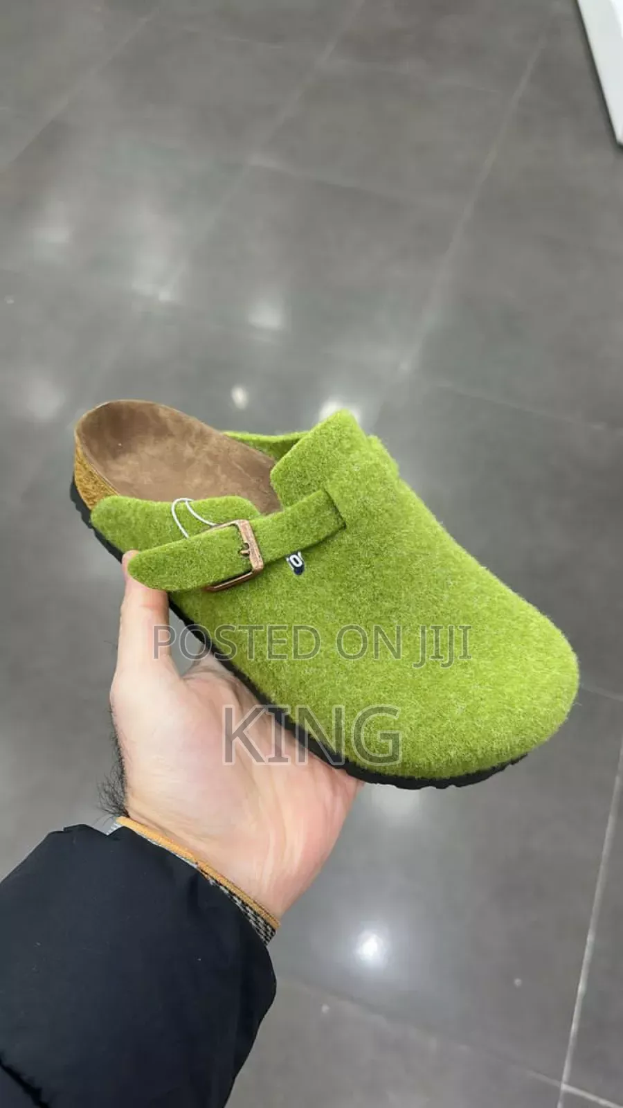 Lemon Green Suede Clog. Birkenstock