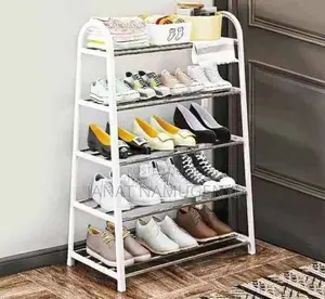 5 Tier Metallic Shoerack