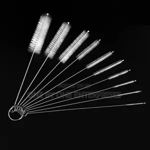 10pcs Nylon Tube Brushes For Cleaning Long Bottle