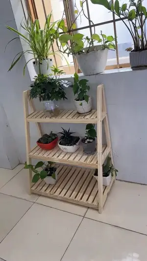Multipurpose Wooden Shelf Rack.Plant-flower Pot Stand