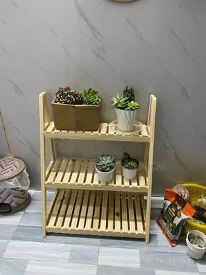 Multipurpose Wooden Shelf Rack.Plant-flower Pot Stand