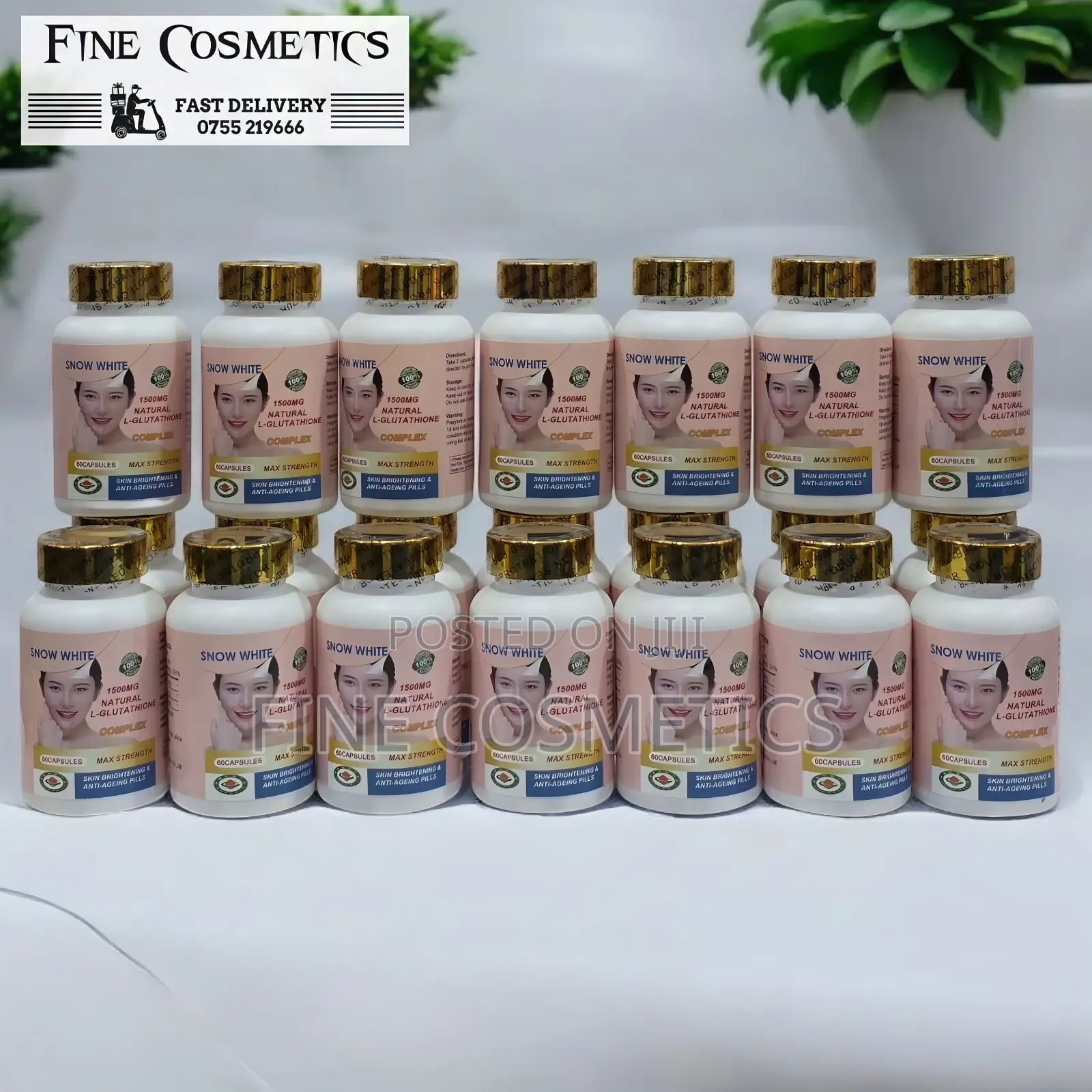 Wholesale Only. Snow White Glutathione Skin Brightening Pill
