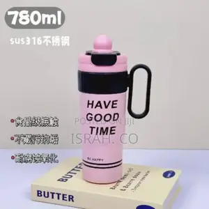 Stainless Steel Double Drink Vacuum Cup Thermos 780ml