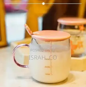 Clear Mug Creative Sakura Cup, With a Capacity of 500ml
