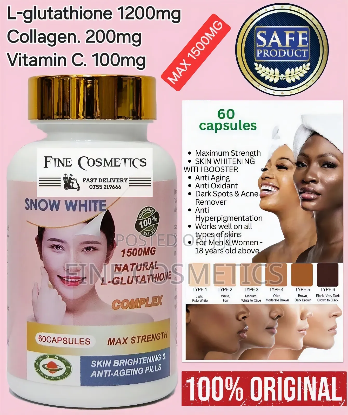 Snow White |Effective Skin Brightening Pills With Vitamin C