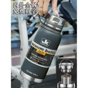 Jk Stainless Steel Vacuum Bottle Flask 1.5 Litres-Black