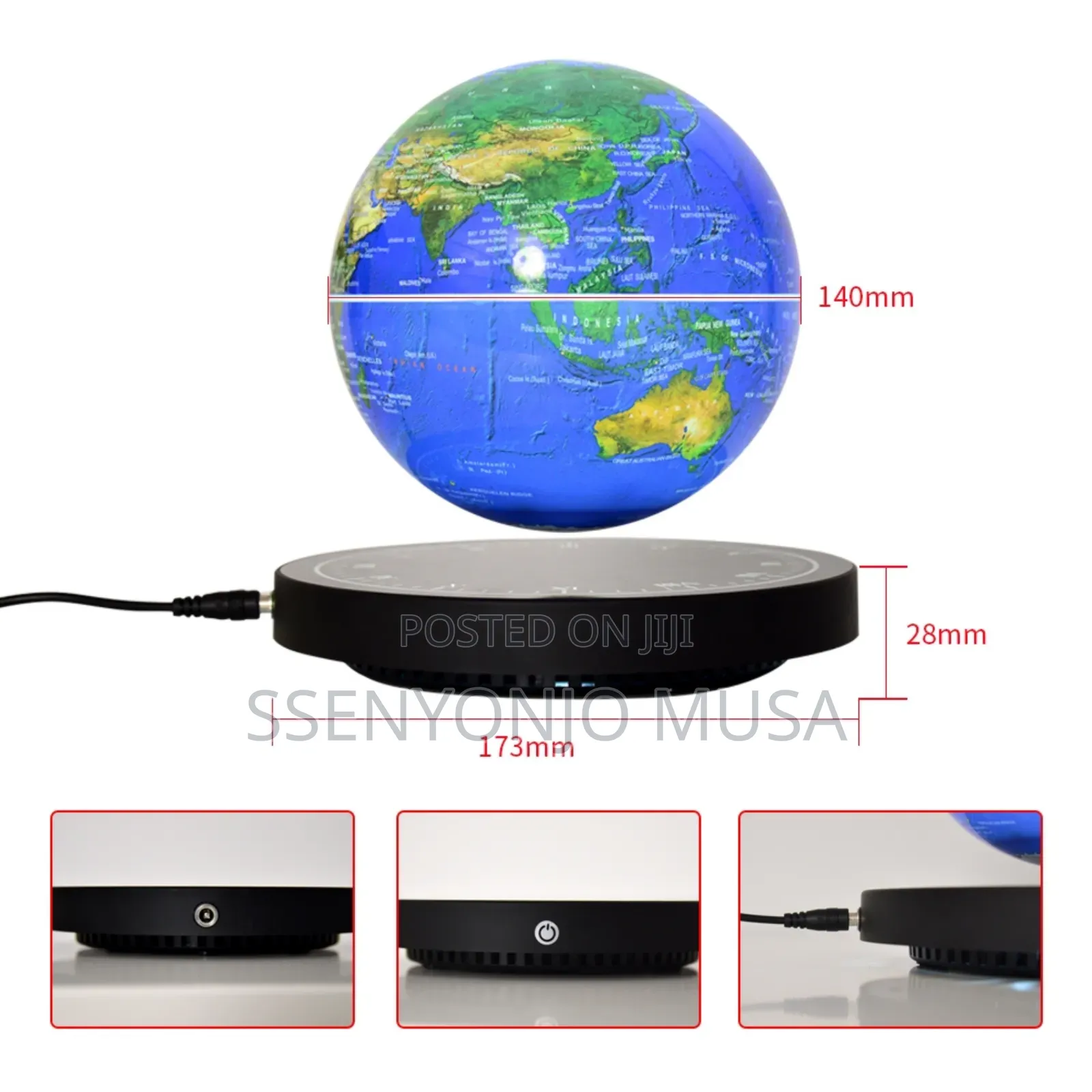 Magnetic Levitation Globe Night Light