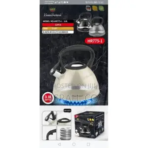 3 Litre Stove Top Whistling Kettle Stainless Steel