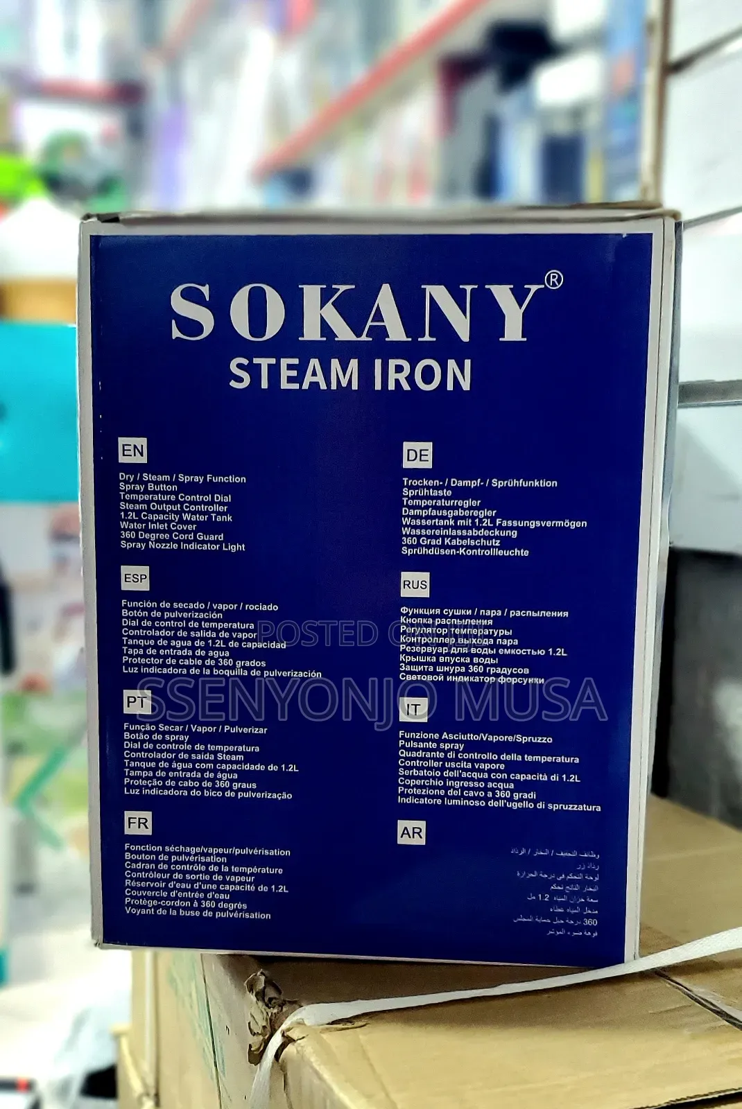 Sokany Steam Station - Sk-188 Ironbox, 1.2l Water Tank
