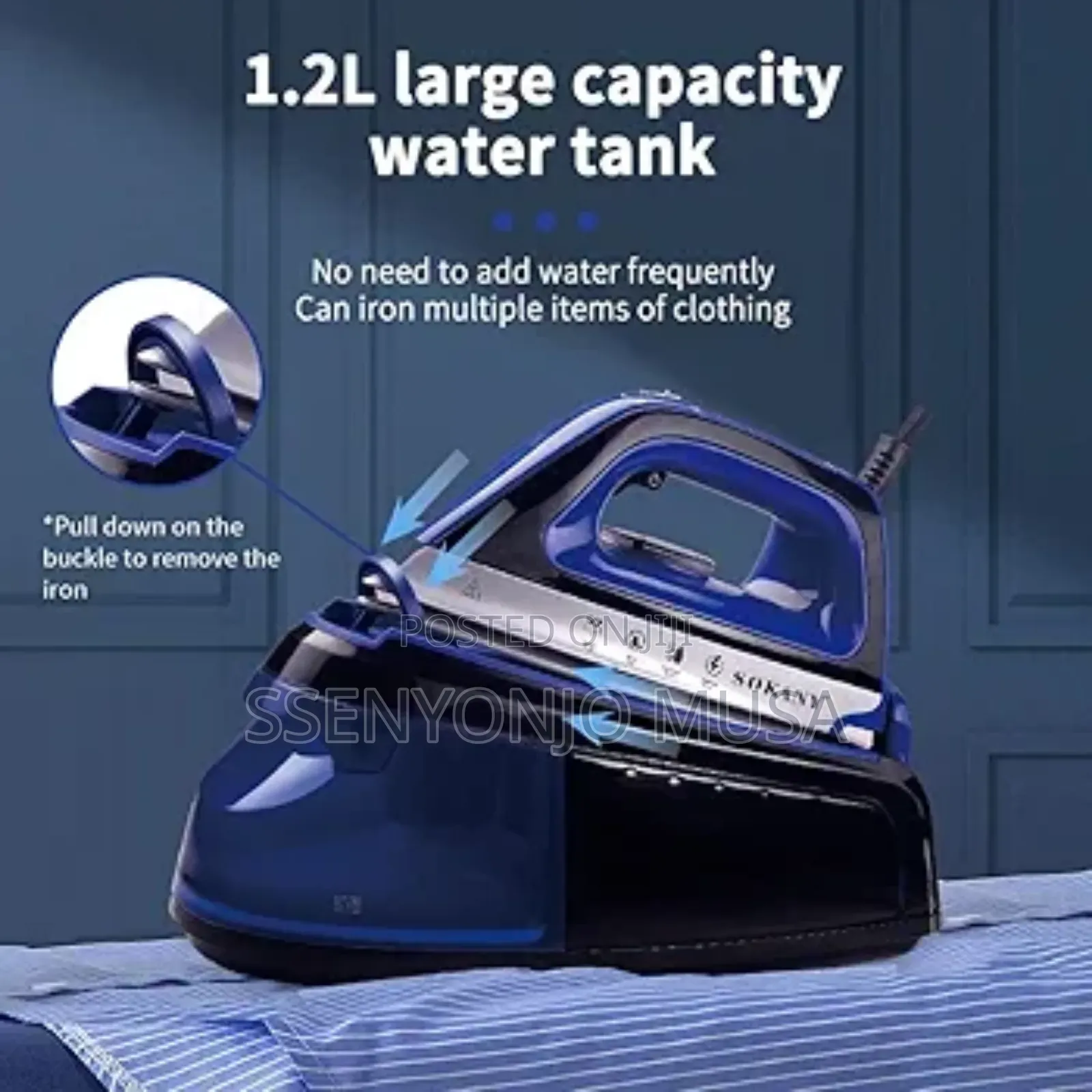 Sokany Steam Station - Sk-188 Ironbox, 1.2l Water Tank