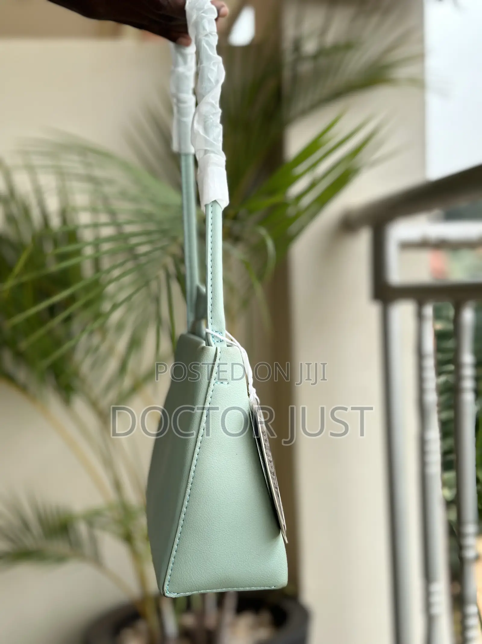 Mint-Green Shoulder Handbag