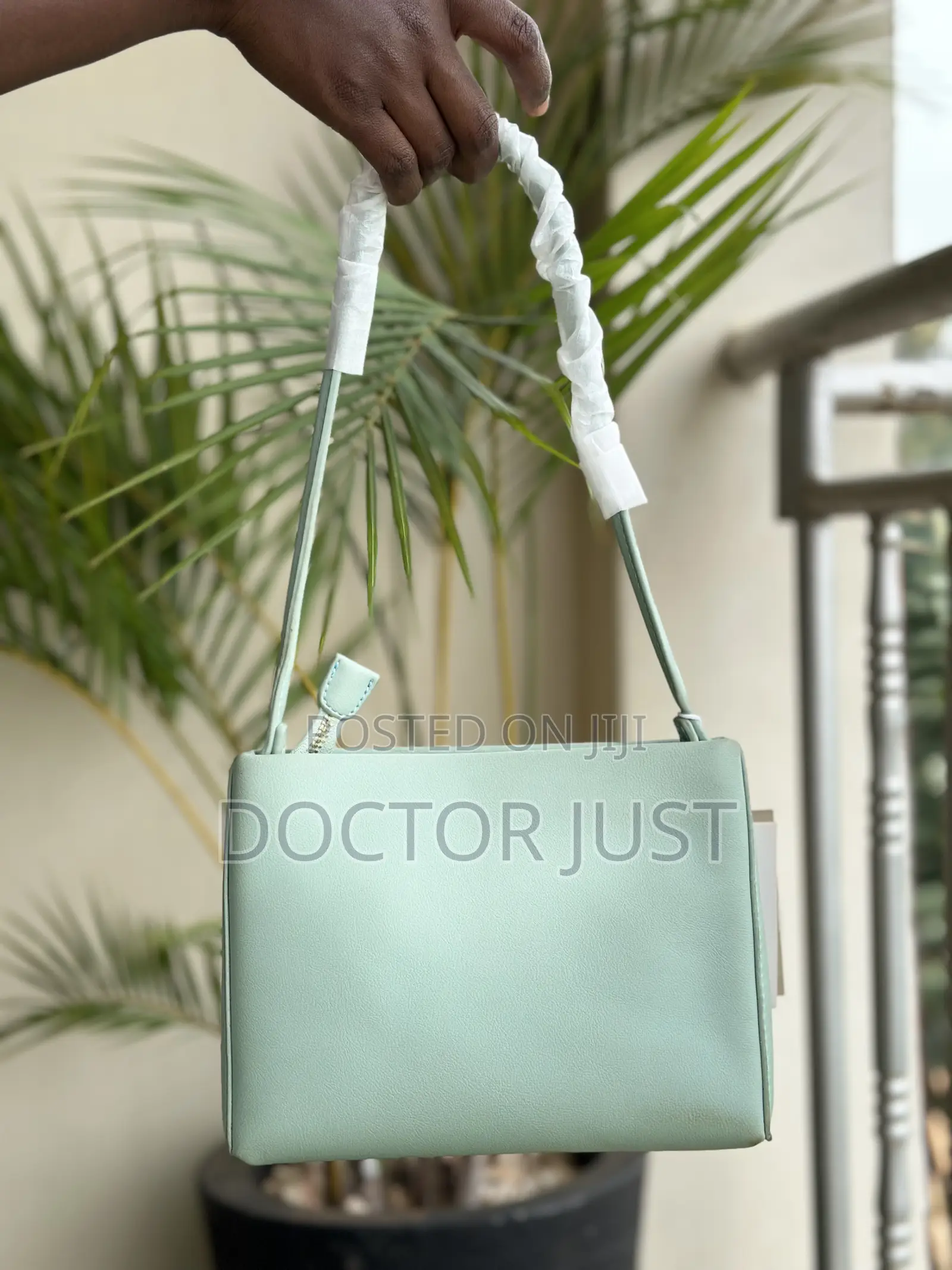 Mint-Green Shoulder Handbag