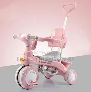 4 in 1 Kids Baby Tricycle With Abs Foot Pedals
