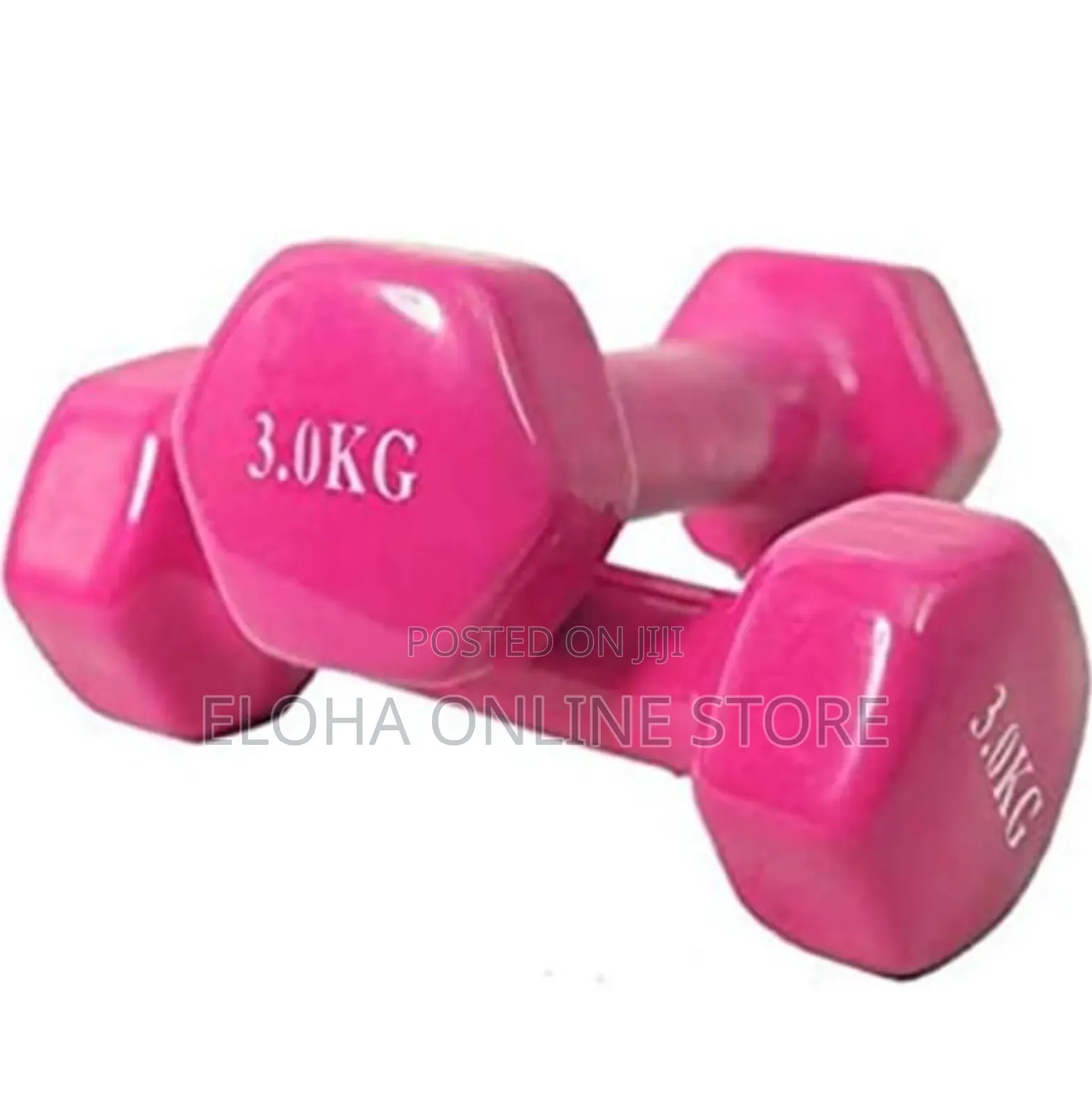 A Pair of 3 Kg Hexagonal Dumbbells