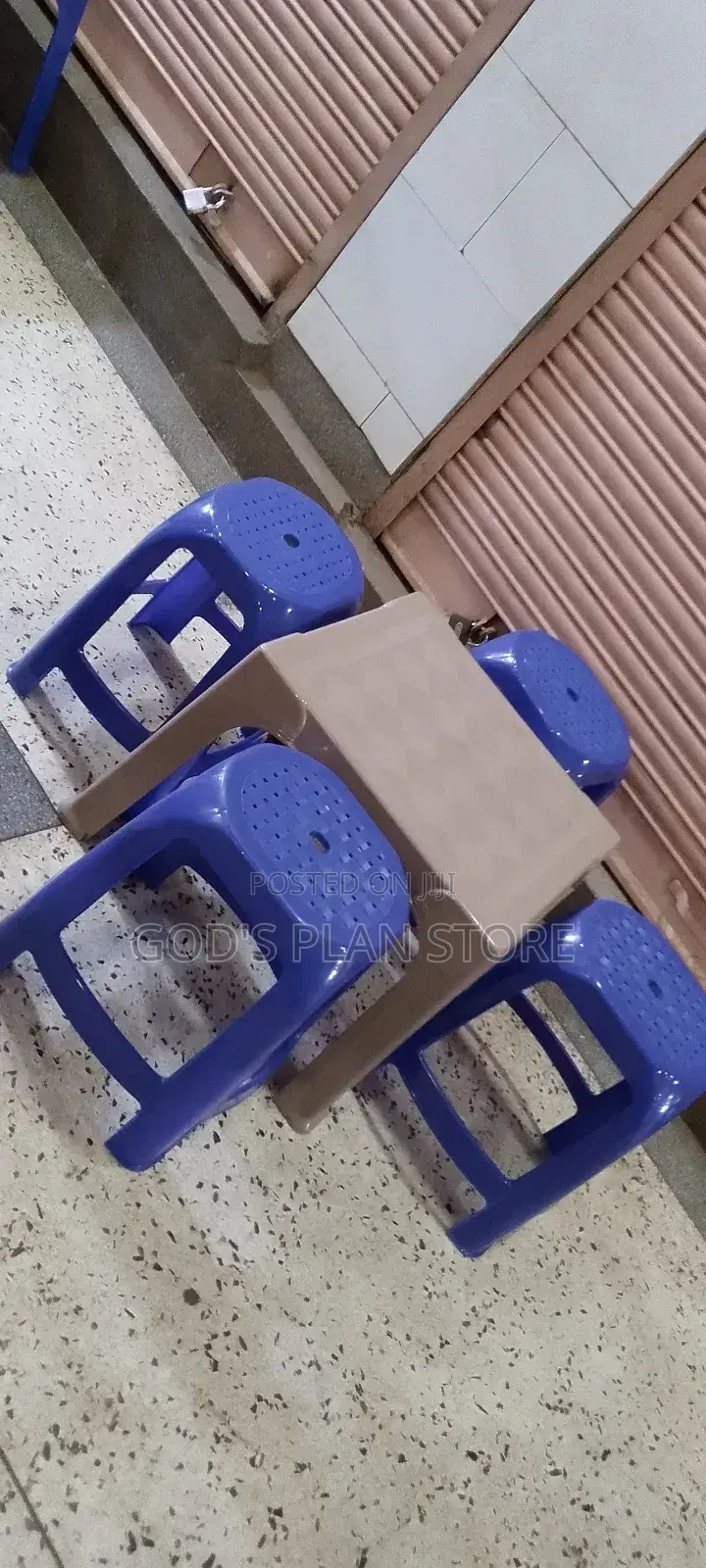 Plastic Table and Stools