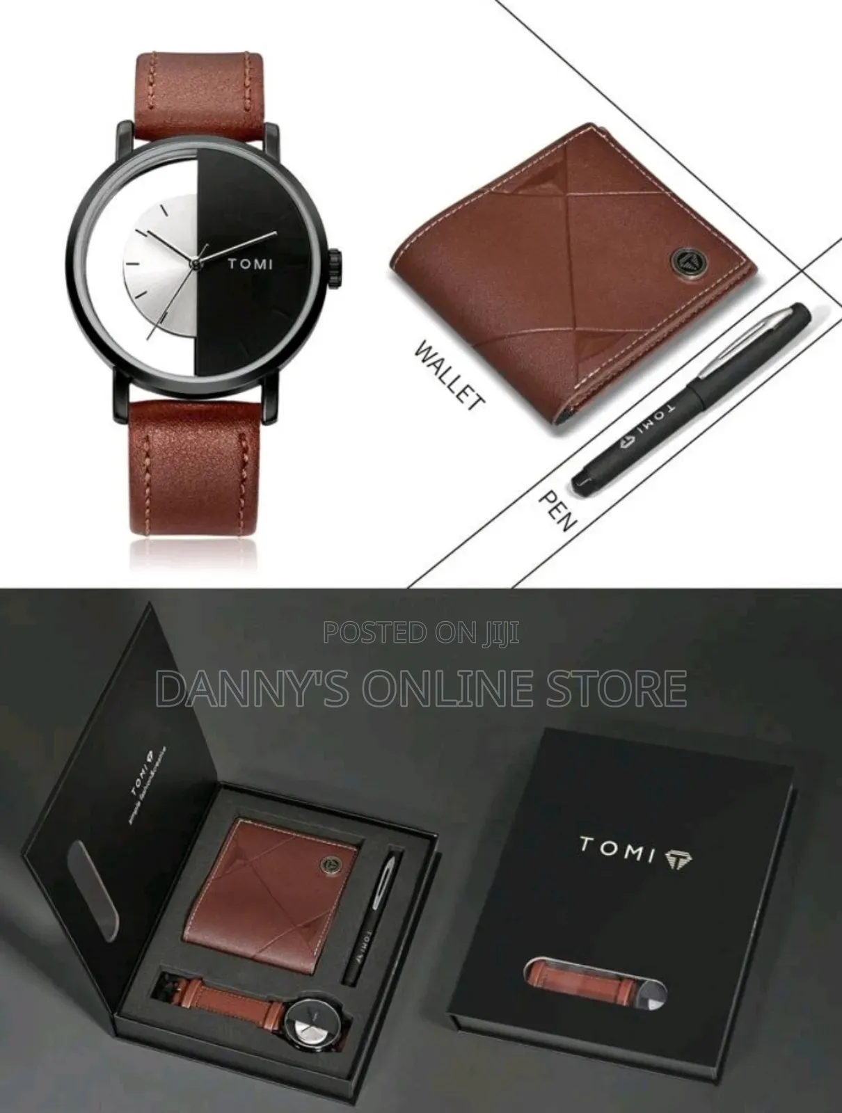 Men's Quartz Watch Set, Hollow-Out Design