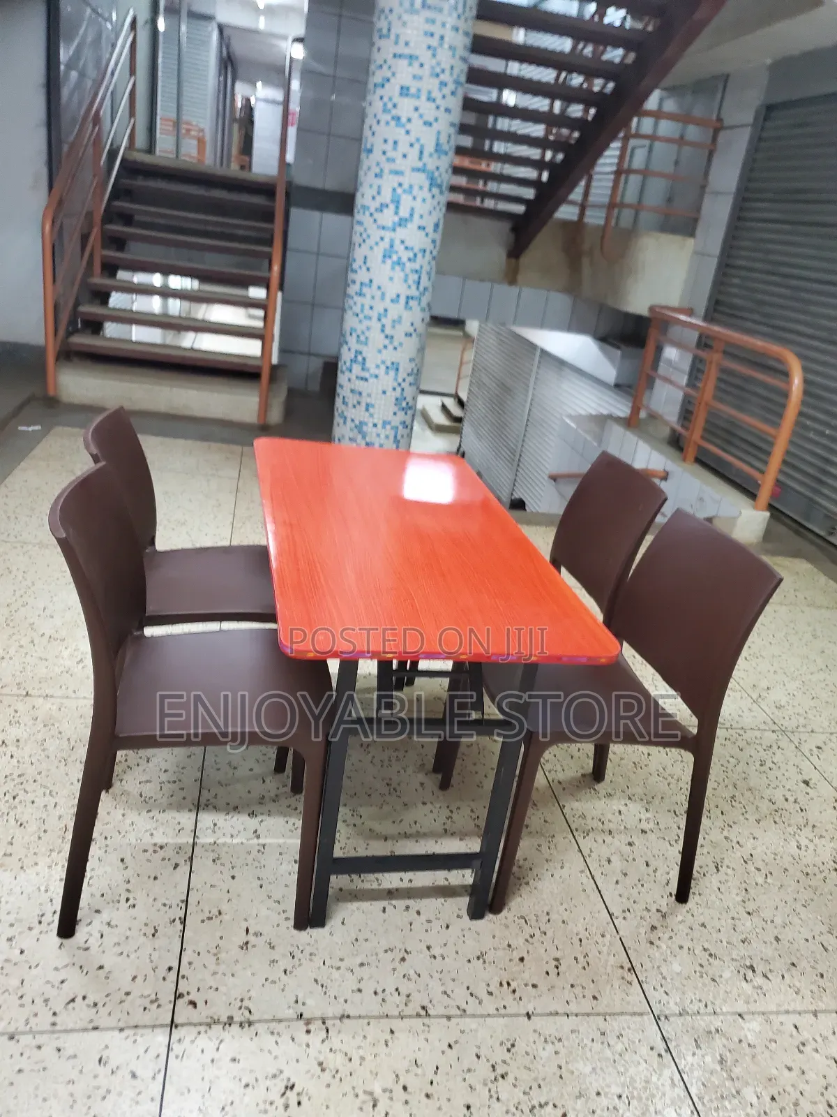 Portable Restaurant Chairs and Table