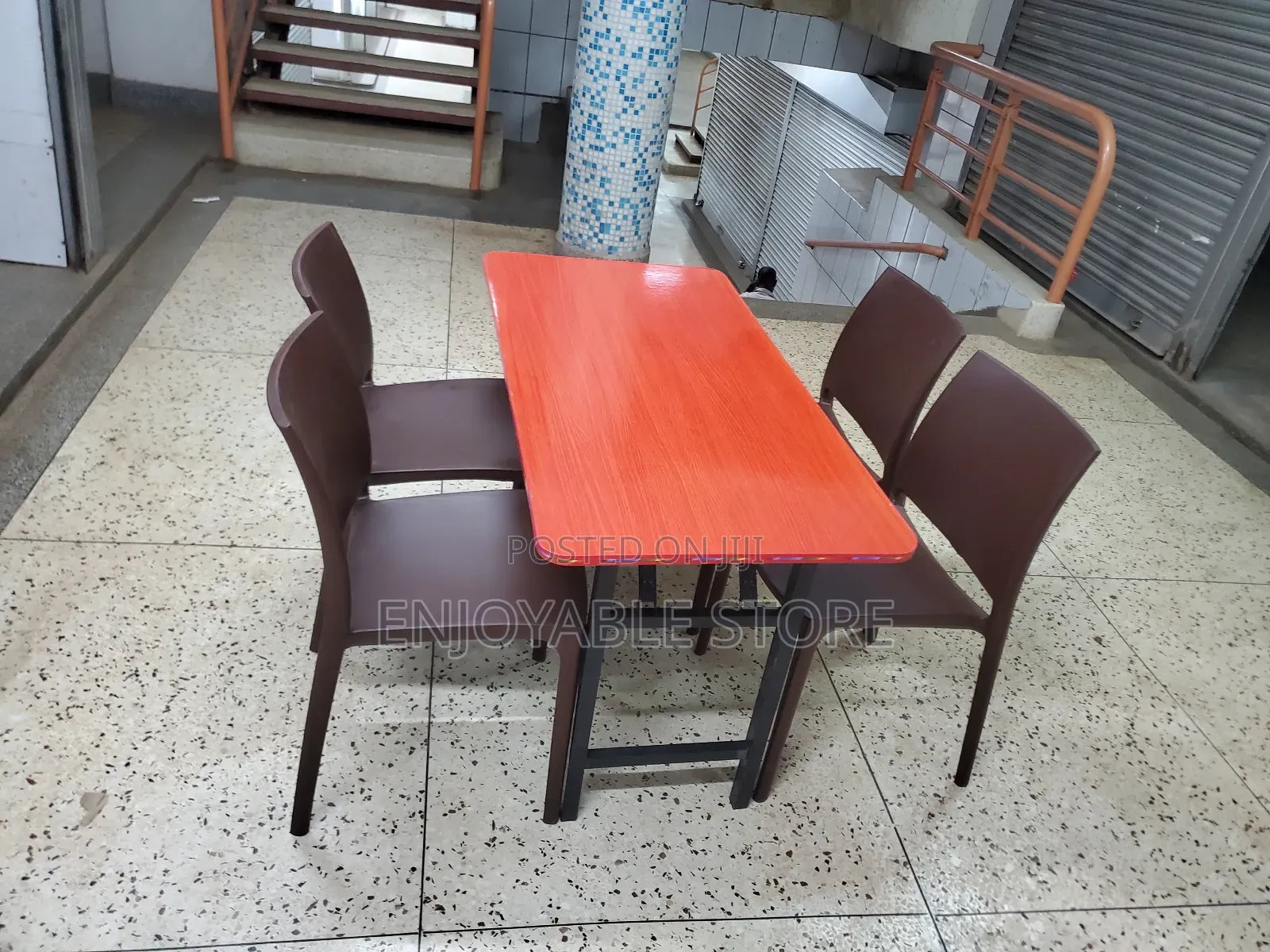 Portable Restaurant Chairs and Table