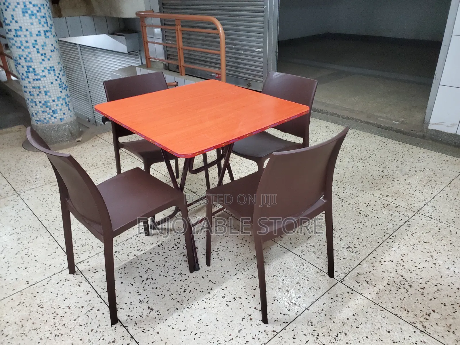 Dining Foldable Table and 4 Chairs