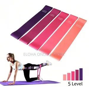 A Set of 5 Level Resistance Bands