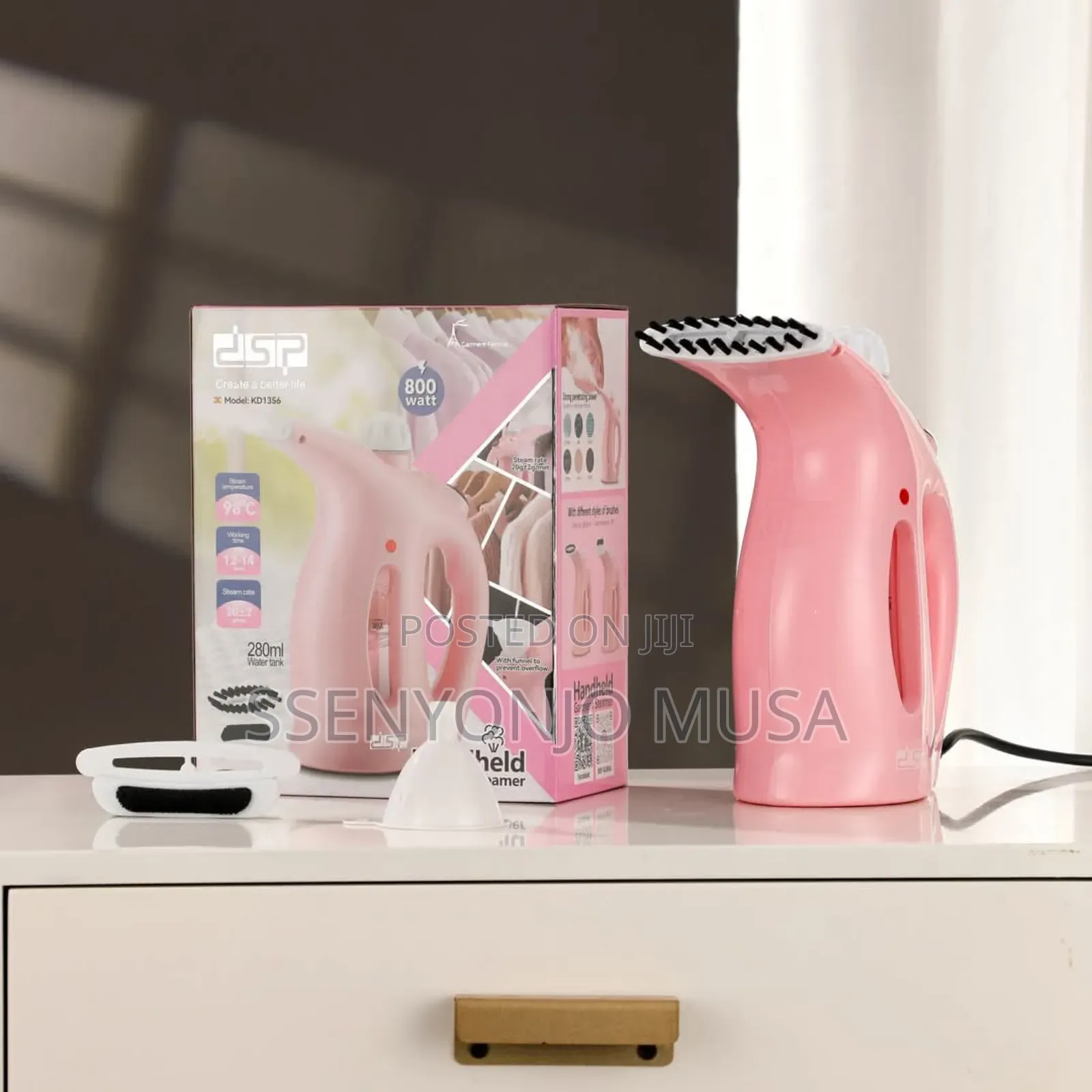 DSP Portable Garment Steamer Handheld - Kd1356 -280mls - 800watts