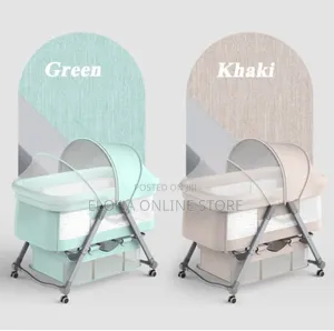 Portable Baby Crib With Storage Basket