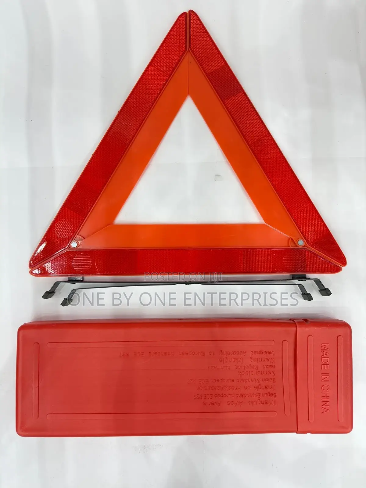 Ar Warning Sign Road Hazard Triangles Safety a Pair