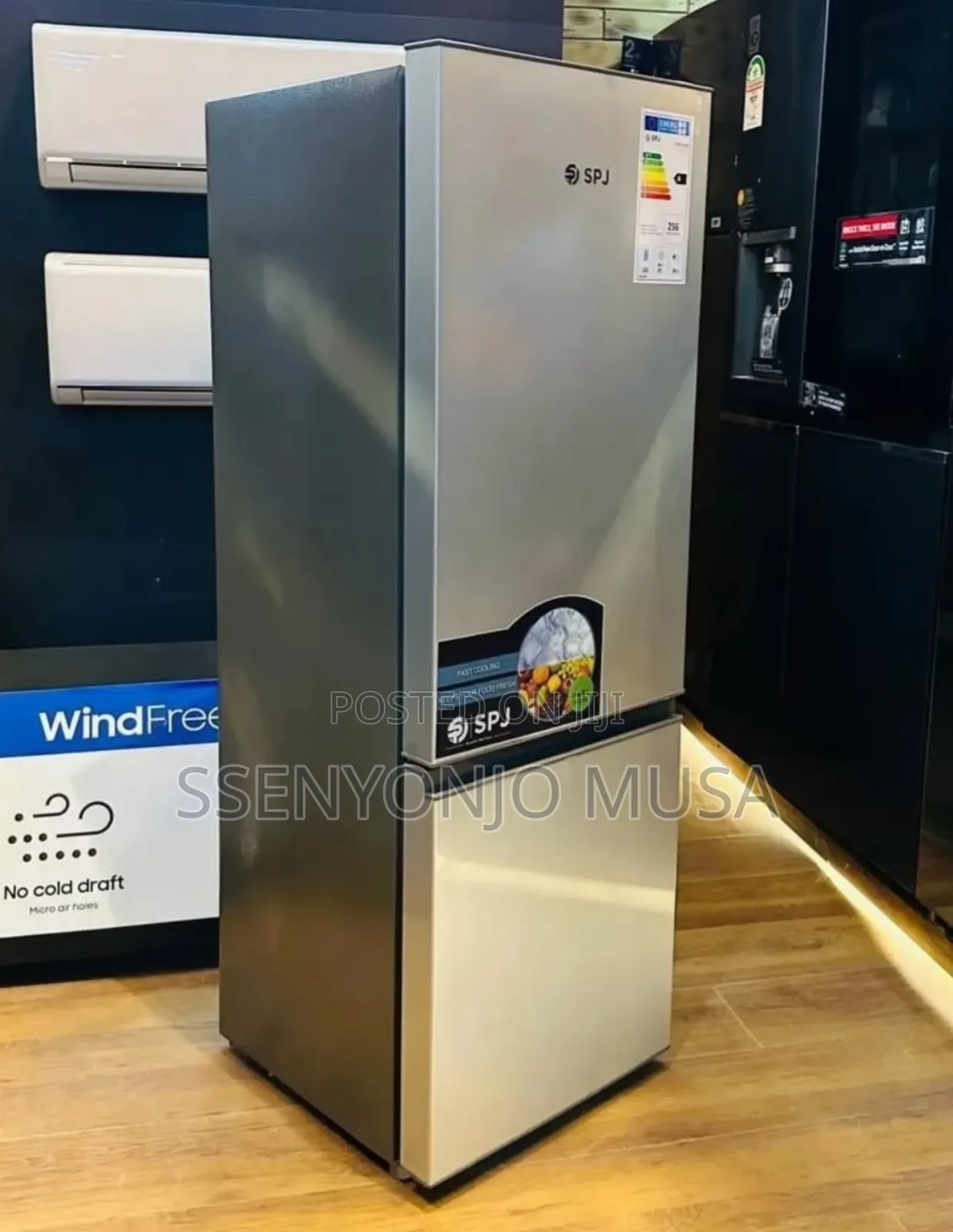 SPJ Fridge 220 Litres Combo Double Door Bottom Freezer