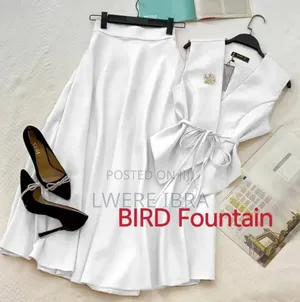 Bird Fountain Twopiece Skirt for Women