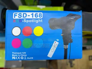 Electric RGB Spotlight (Fsd-168) With Remote Control