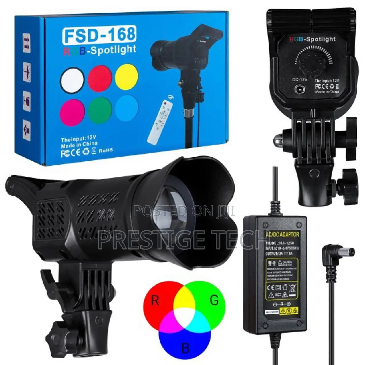 Electric RGB Spotlight (Fsd-168) With Remote Control