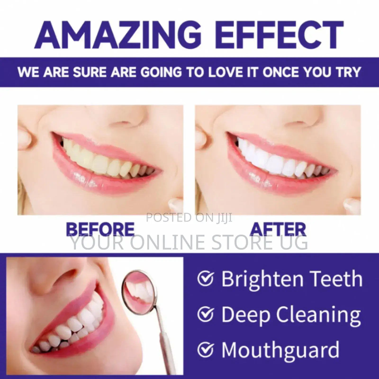 2pcs Eelhoe Herbal Mint Dental Teeth Whitening Powder