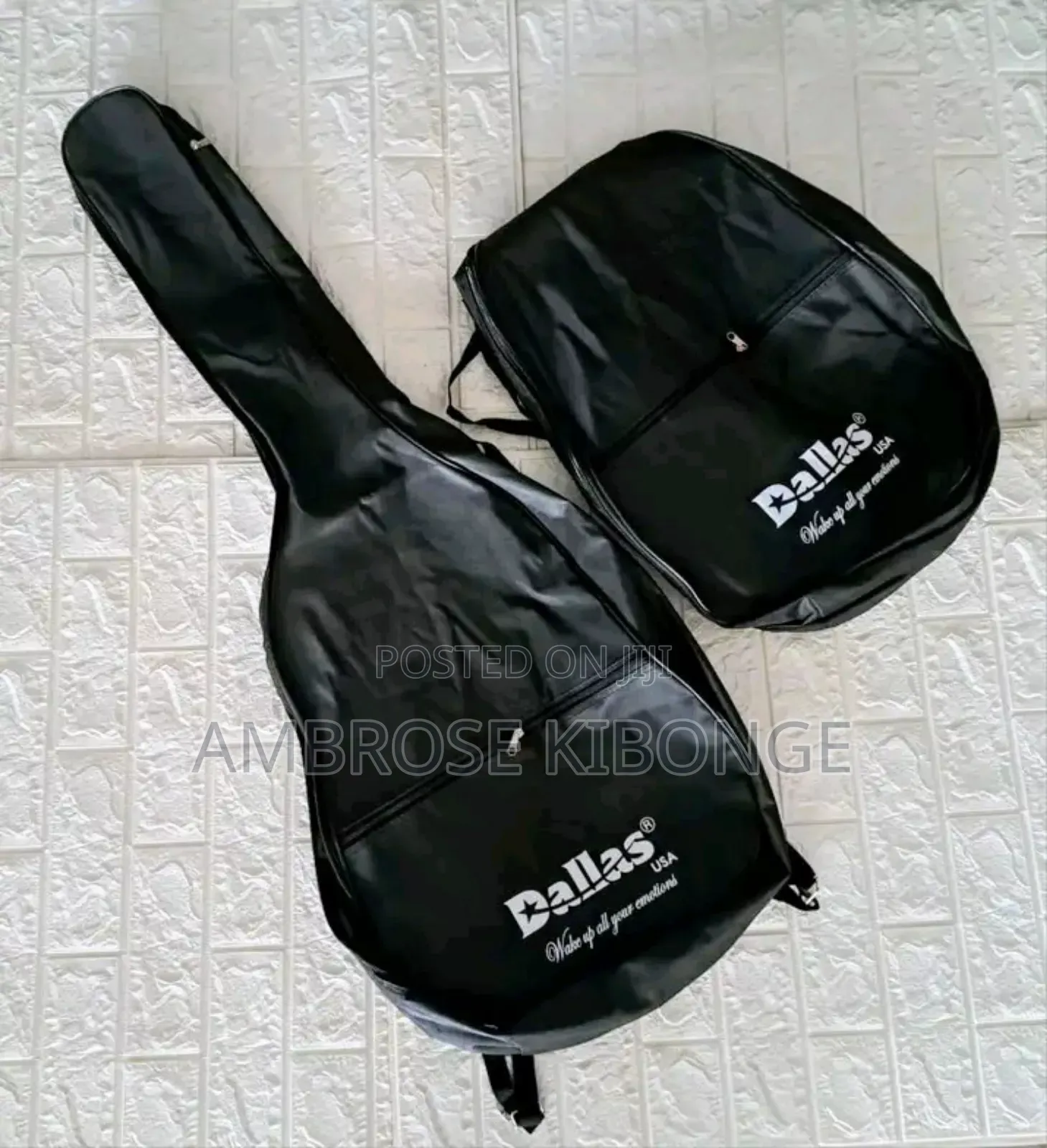 Black Single Layer Nylon Full Size Acoustic/Solo Guitar Bags