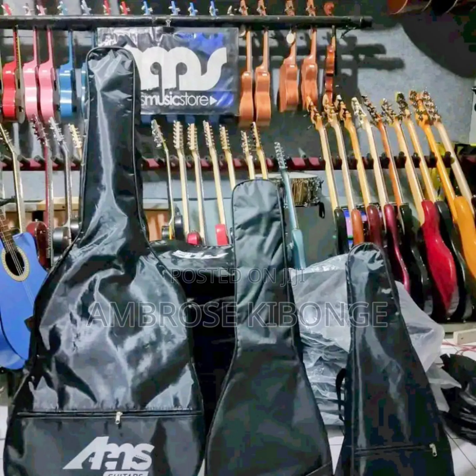 Black Single Layer Nylon Full Size Acoustic/Solo Guitar Bags