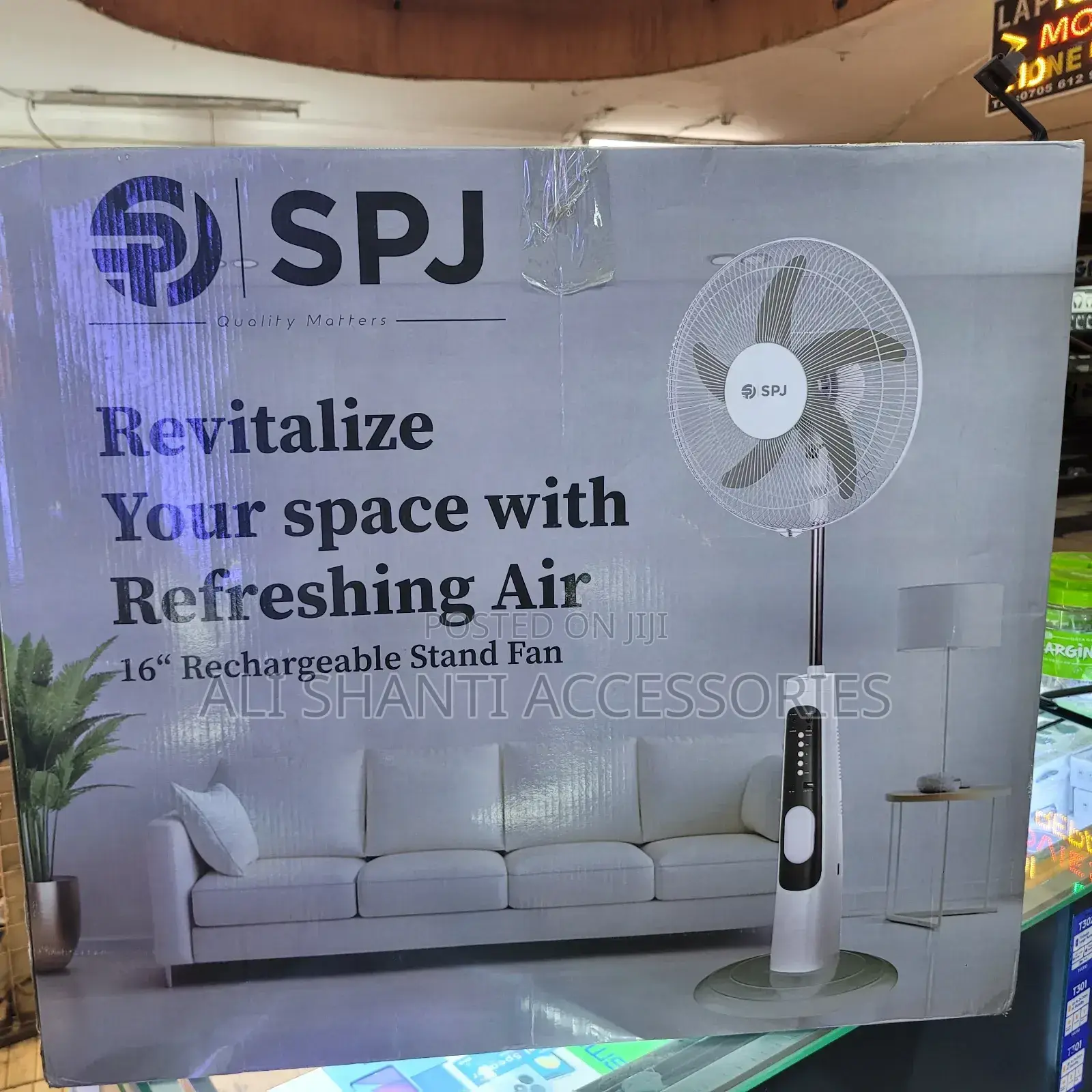 SPJ Rechargeable Fan. Rechargeable Fan SPJ