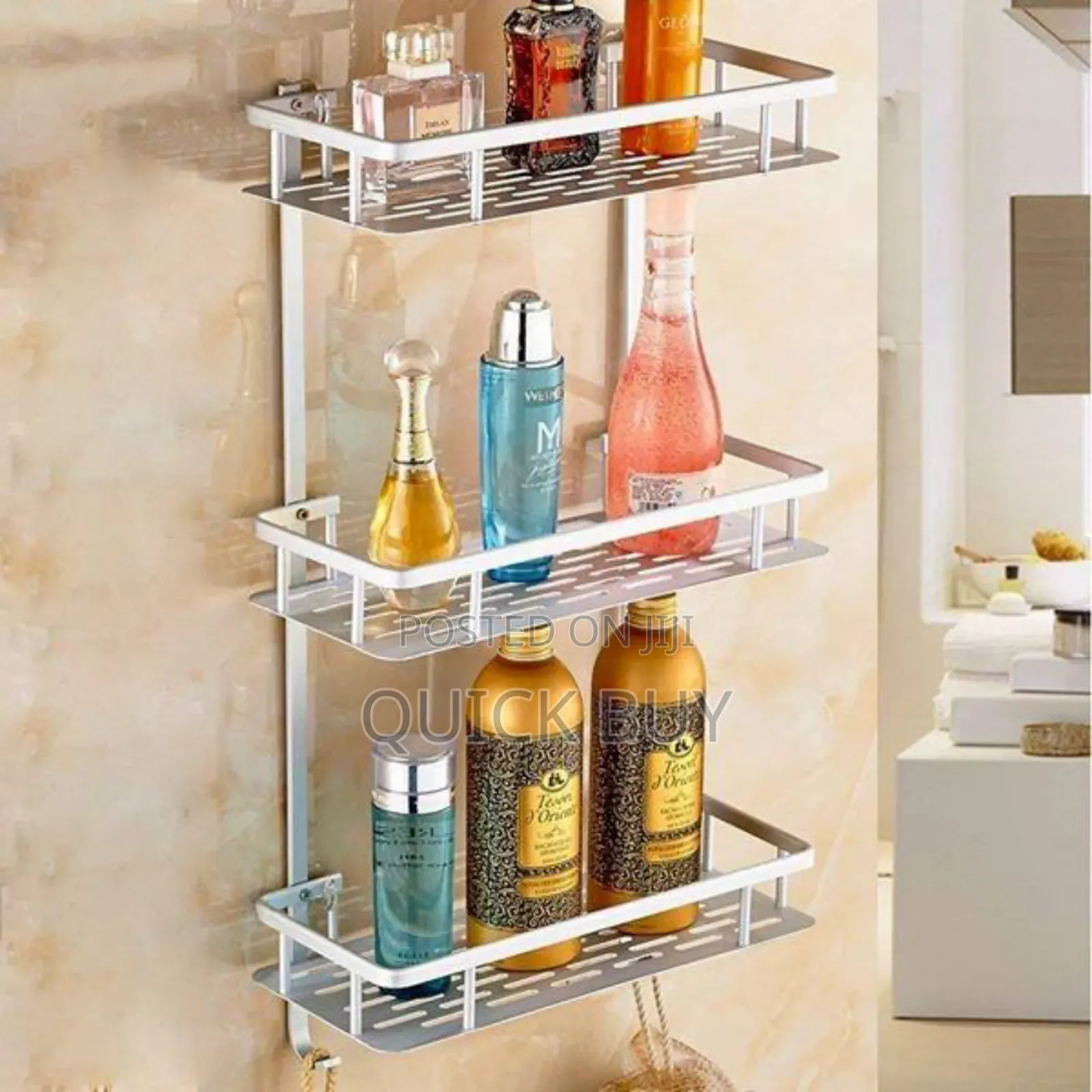 3-Tier Rectangular Wall Mount Rack