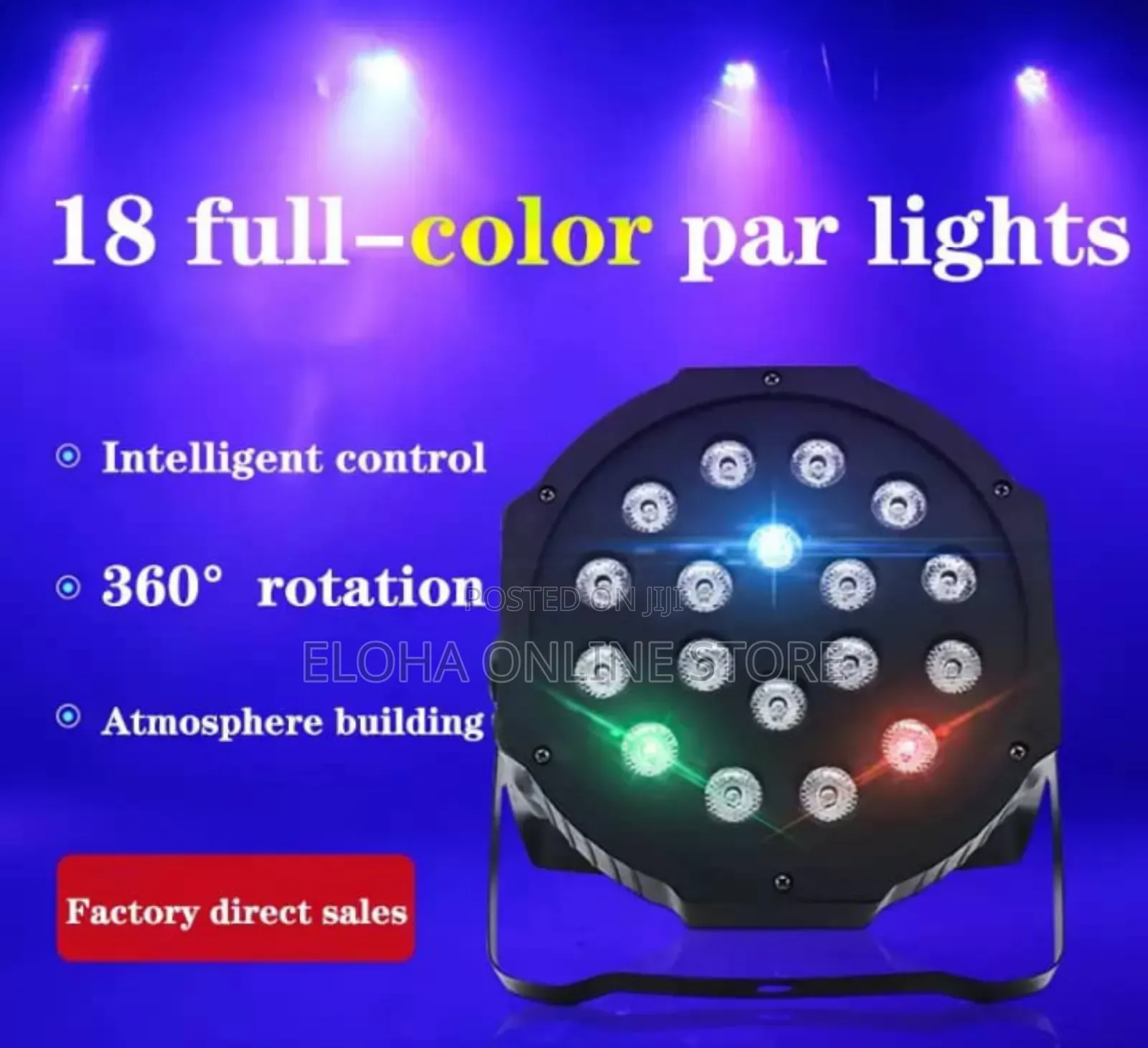 Professional High Power 18w Led Par Stage Light.