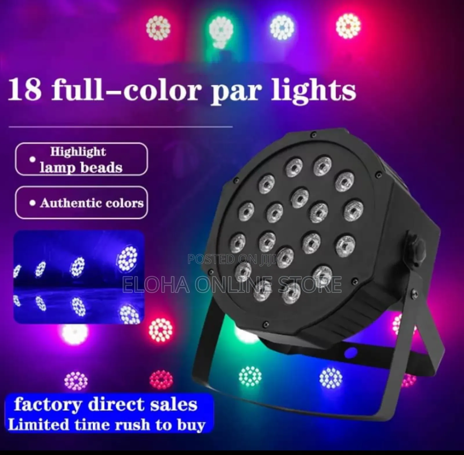 Professional High Power 18w Led Par Stage Light.