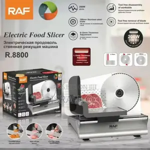 Raf Electric Food Slicer Stainless Bladeanti-Skid Stand Tool