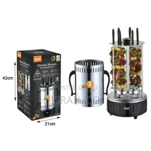 Raf Electric BBQ Skewers 1000w 6 Skewers _Automatic Rotation