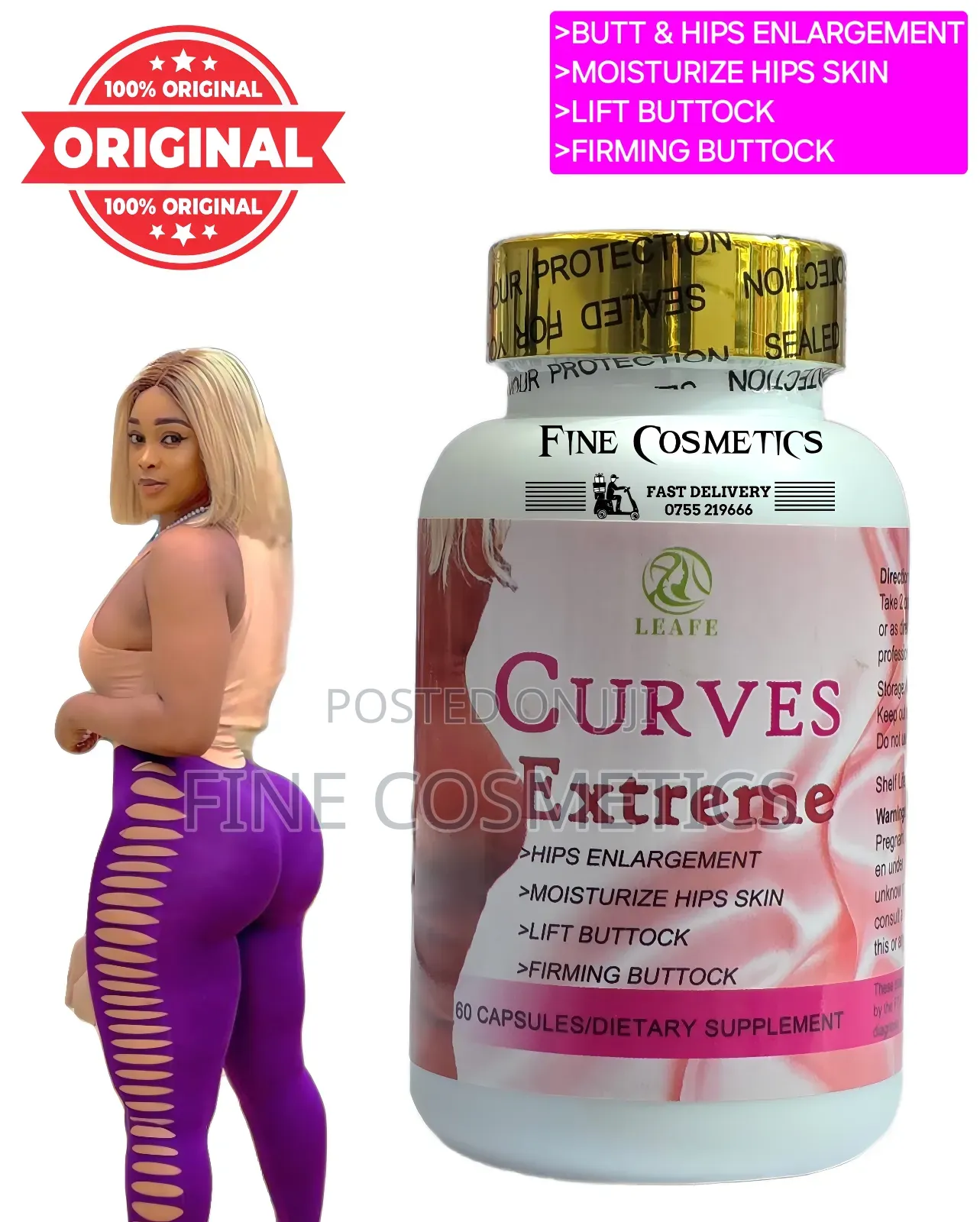 Extreme Curves Hips and Buttocks Enlargement Maca 60capsules