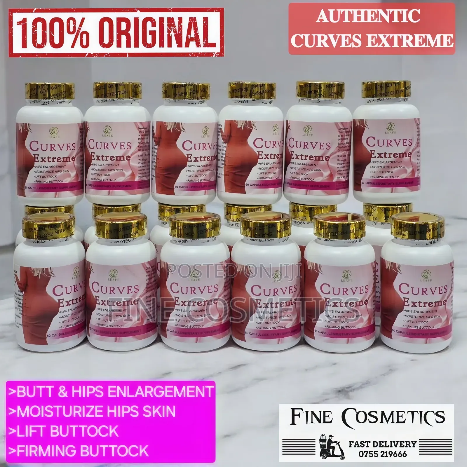 Extreme Curves Hips and Buttocks Enlargement Maca 60capsules
