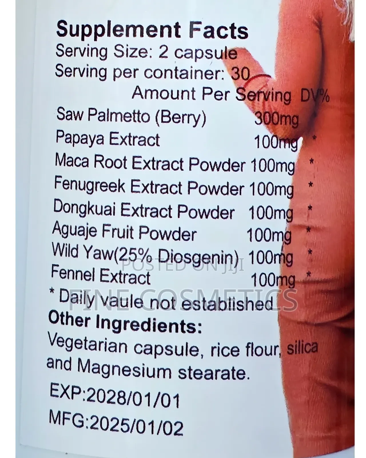 Extreme Curves Hips and Buttocks Enlargement Maca 60capsules