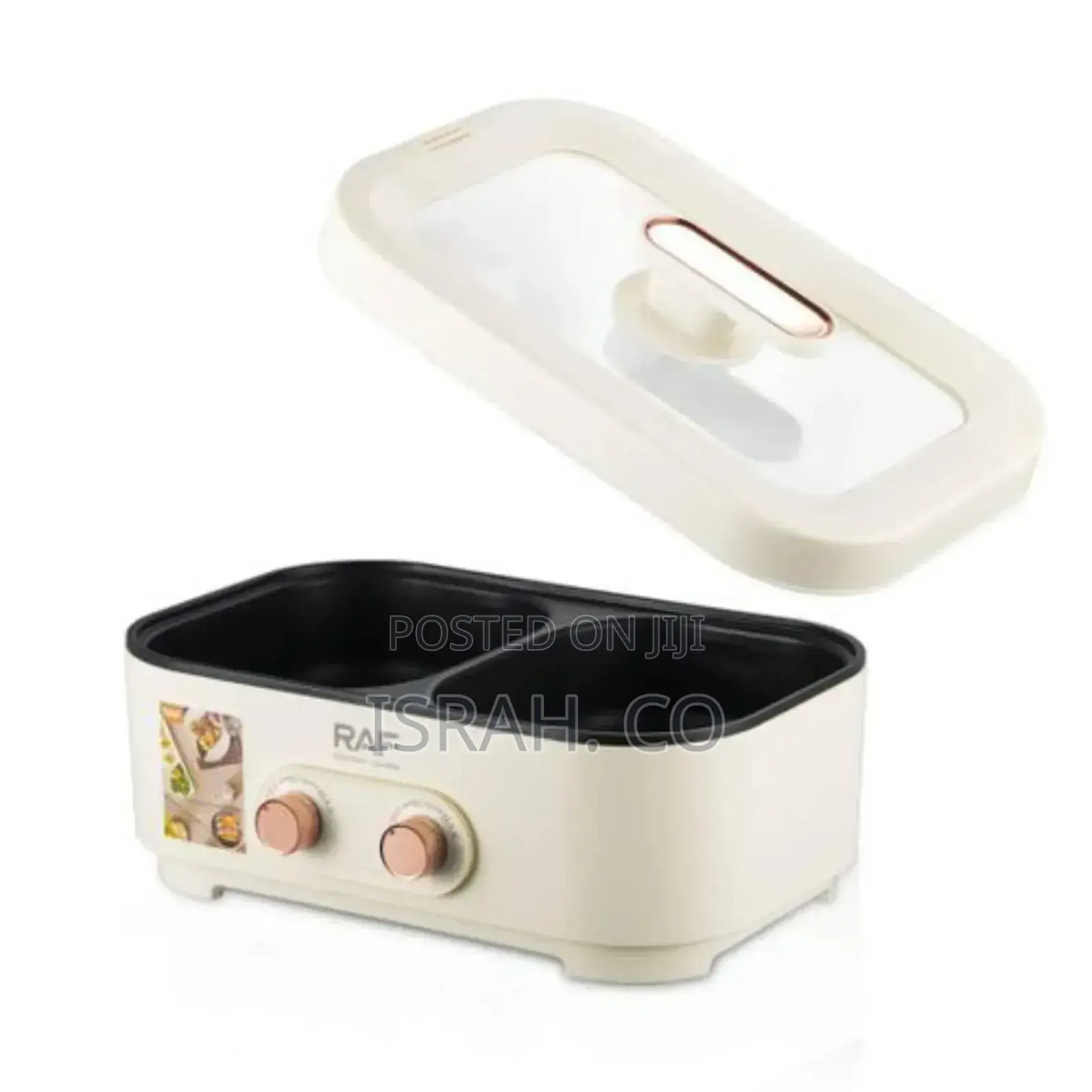 Raf 6l Big Capacity 2 in 1 Multifunctional Electric Hot Pot