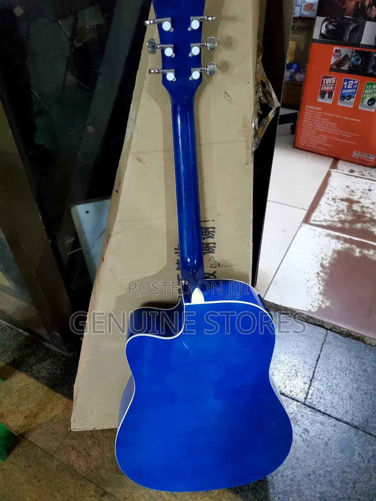 Acoustic Magical Guitar of Blue Colour.