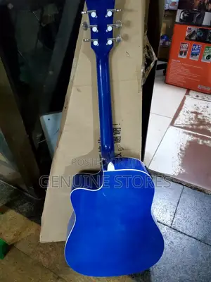 Acoustic Magical Guitar of Blue Colour.
