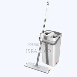 Microfiber Flat Mop With Bucket Floor Mop Pressure Free Air