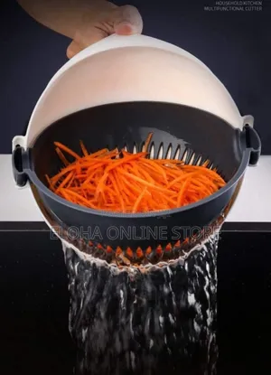 Multifunction Rotate Vegetable Cutter With Drain Wet Basket